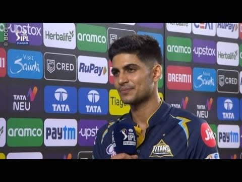 Shubman Gill Today's Post-Match presentation Interview After GT Won Against CSK In There Last Match