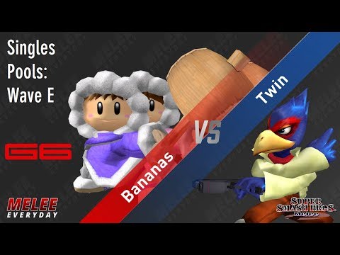Genesis 6 - Bananas (Ice Climbers) vs. Twin (Falco) - SSBM - Singles Pools