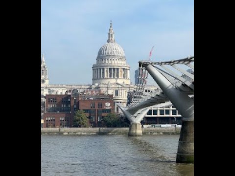 London Walking Tour: Millennium Bridge to St Paul’s Cathedral