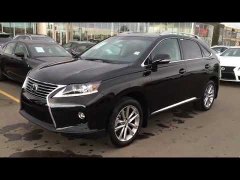 New Black on Saddle Tan 2015 Lexus RX 350 AWD Touring Package Walk Around Review - West Edmonton