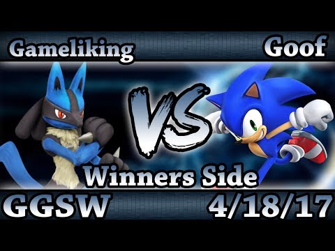 GGSW 29 - Gameliking (Lucario) Vs. Goof (Sonic) Smash Wii U Winners Side - Smash 4