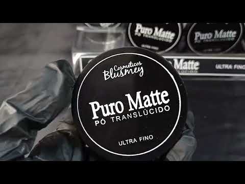 PÓ SOLTO TRANSLÚCIDO ULTRAFINO PURO MATTE BLUSMEY 13G BOX COM 16UN