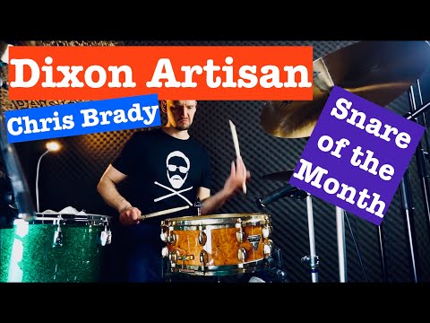 Dixon 14"x5.5" Artisan Maple (Chris Brady) Snare Drum Review (Snare of the Month #8)