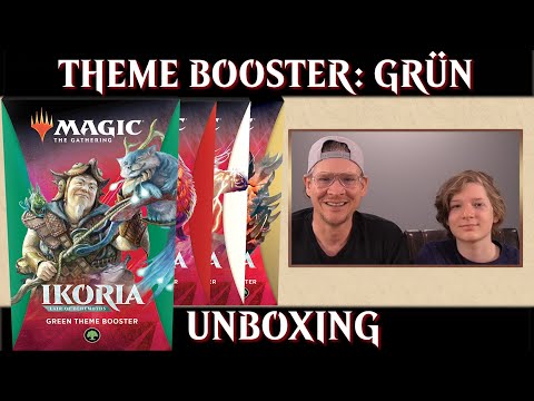 Unboxing Ikoria Theme Booster Grün Magic the Gathering deutsch MTG Trader Opening Review Info