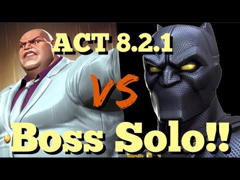 MCOC - ACT 8.2.1 - Kingpin Vs Black Panther (Classic) - Boss Solo!!