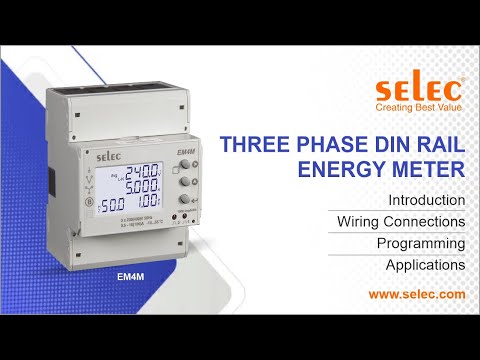 Selec EM4M Multifunction Energy Meter: Wiring, Programming, Applications