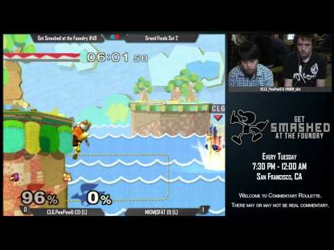 Get Smashed at the Foundry #49 - Grand Finals Set 2: CLG.PewPewU (Falco) vs MIOM|SFAT (Fox)