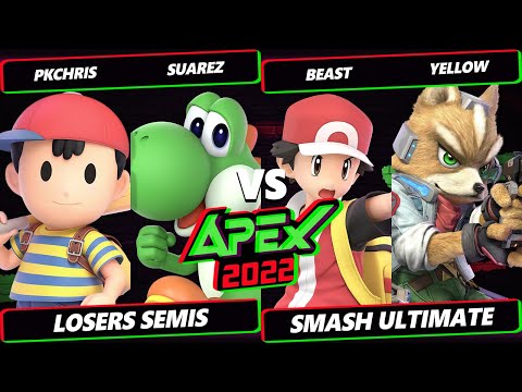 Apex 2022 Losers Semis - PkChris & Suarez Vs. Beast & Yellow - SSBU Ultimate Tournament