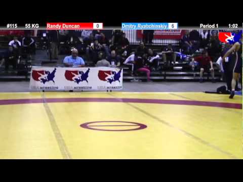 2011 U.S. Open FRI GR 55 KG: Randy Duncan vs. Dmitry Ryabchinskiy Cons. Round 1