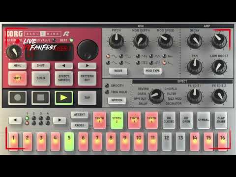 (TUTORIAL) KORG IELECTRIBE FOR IPHONE Tekno mental live cassy broz (korg iELECTRIBE for iPhone 6)