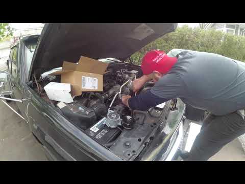 HOW TO Replace Serpentine Belt & Tensioner on 1996 GMC K3500 6.5 Turbo Diesel aka MANDINGO