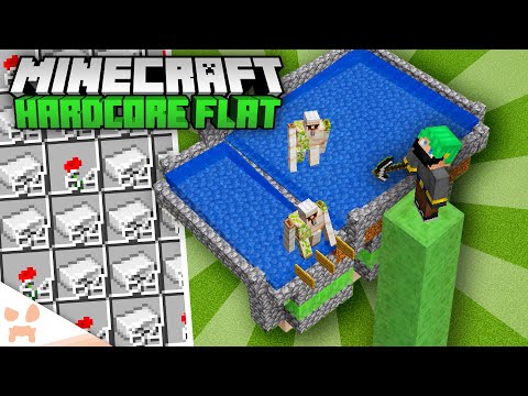 I Built An INSANE IRON FARM In Minecraft Superflat Survival! (Ep. 2)