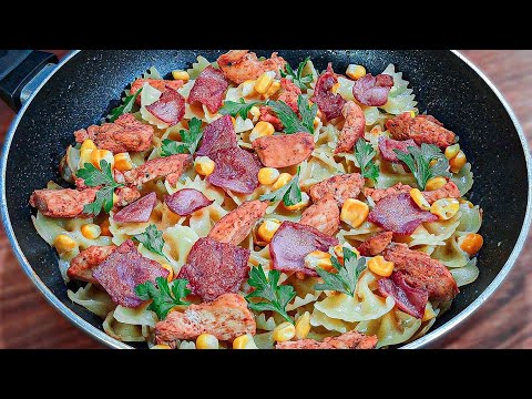 This recipe will drive you crazy! Incredibly delicious farfalle pasta recipe!