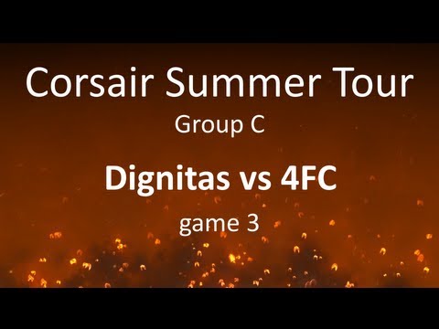 Dota 2 - Corsair Summer Tournament - Group C - Dignitas vs 4FC, game 3