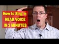 Sing In HEAD VOICE Easily In UNDER 2 Minutes Oh No Vocal Exercise