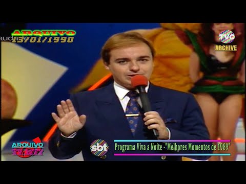 TVC sbt - Viva a Noite   13 01 1990  - Bastodores do programa
