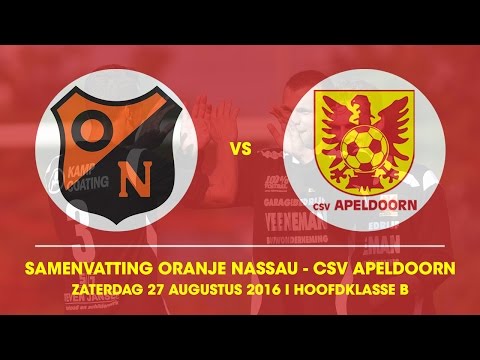 Samenvatting Oranje Nassau - csv Apeldoorn | 16-17