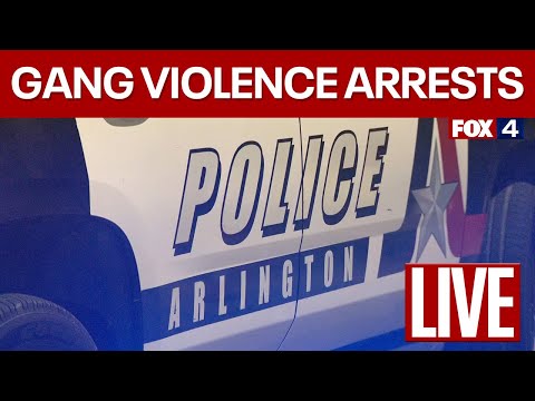 Arlington PD & FBI announce gang violence arrests