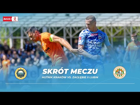 Skrót meczu: Hutnik Kraków - Zagłębie II Lubin (Betclic 2. Liga - sezon 2024/25)