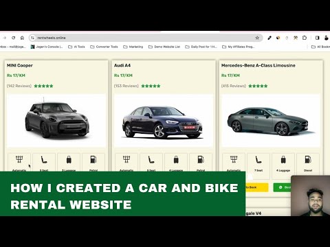 Car & Bike Rental Website — website by 24siteshop