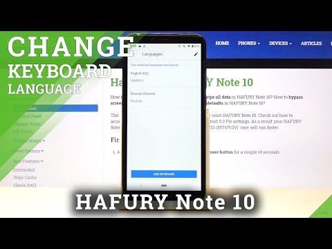 How to Change Keyboard Language in HAFURY Note 10 – Find Keyboard Language List
