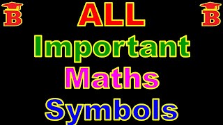 All Useful Math Symbols
