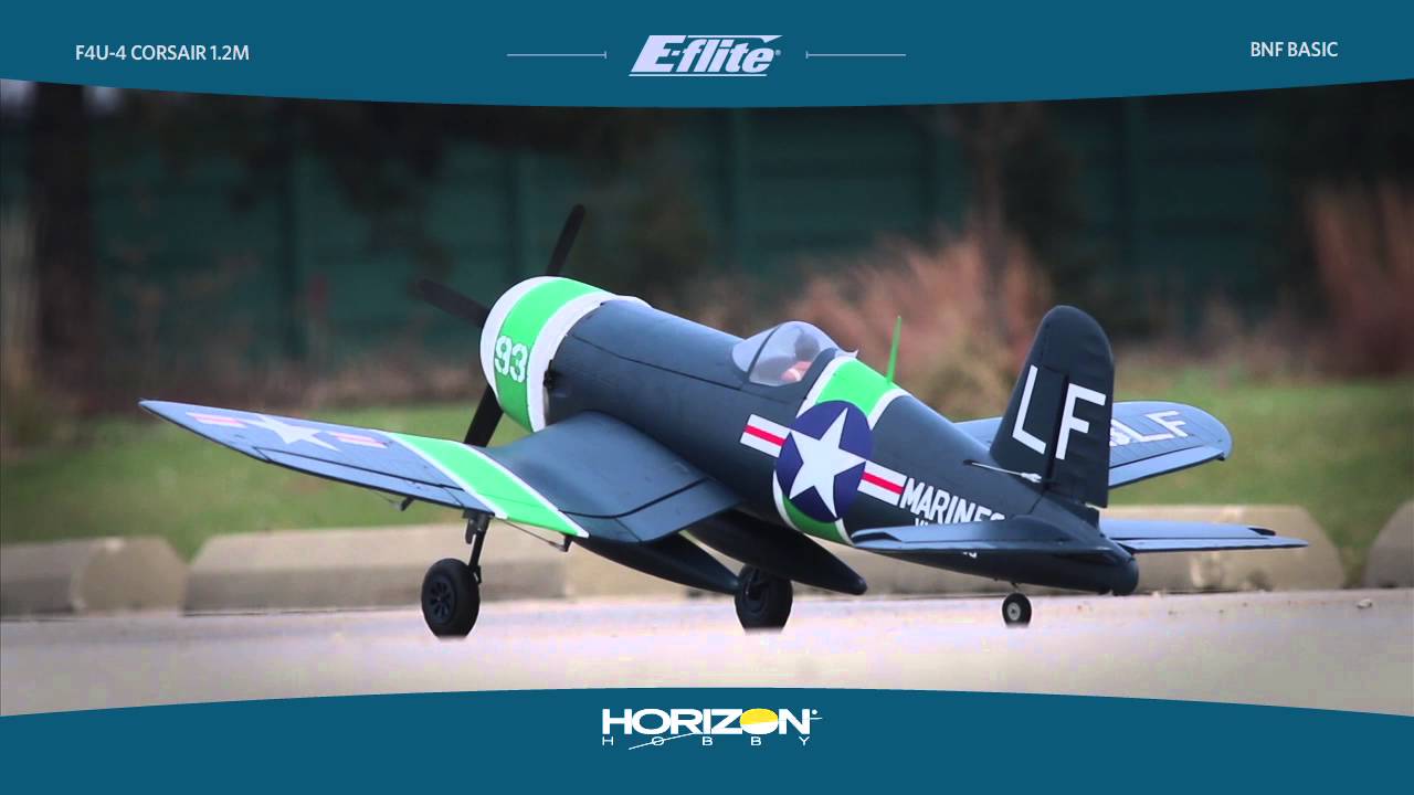 F4U-4 Corsair 1.2m AS3X BNF Basic