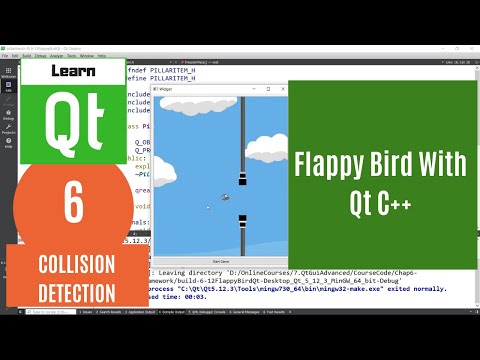 [6/6] Flappy Bird with Qt Tutorial : Collision Detection
