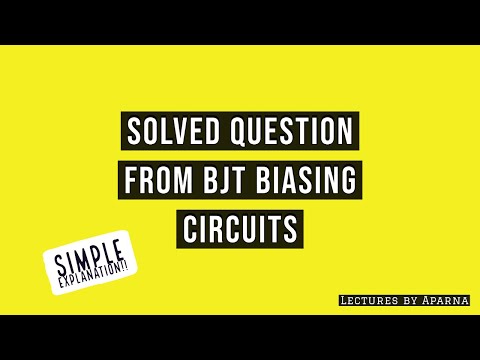 SOLVED QUESTION FROM BJT BIASING CIRCUITS |COLLECTOR TO BASE BIAS CIRCUIT