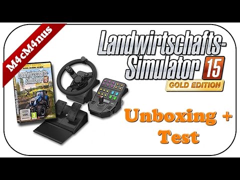SAITEK LS15 LENKRAD UNBOXING + TEST - LANDWIRTSCHAFT SIMULATOR 15 GOLD ADDON ★Lenkrad Cam Gameplay