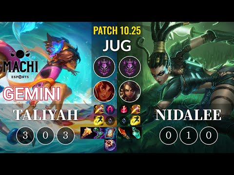 MCX Gemini Taliyah vs Nidalee Jungle - KR Patch 10.25