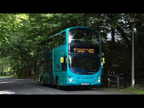 *Thrash + Hillclimb* | Journey on route 423 | Arriva Kent Thameside 6202 FJ08LVS | Wright G1 B9TL