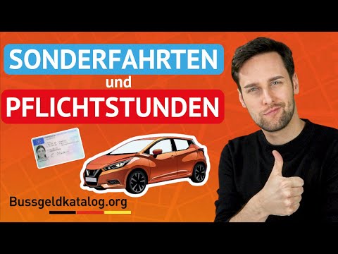 Pflichtstunden und Sonderfahrten in der Fahrschule