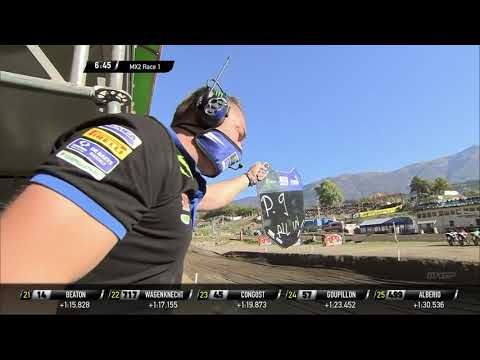 Renaux passes Facchetti | MX2 Race 1 | MXGP of Pietramurata 2021 #Motocross