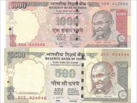 WARNING - India scraps 500 and 1,000 Rupee bank notes overnight Video
