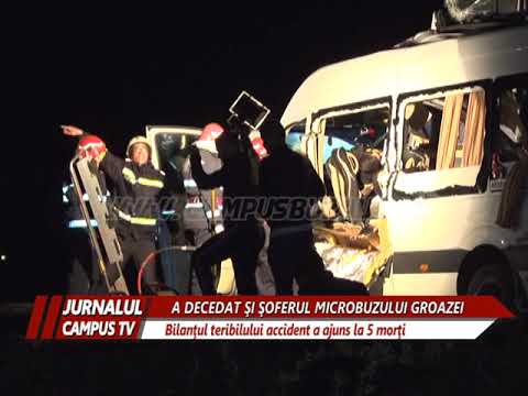 A DECEDAT SI SOFERUL MICROBUZULUI GROAZEI