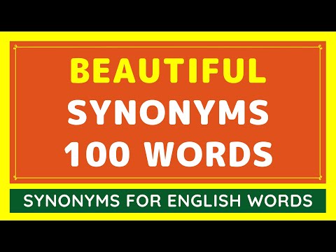 100 Best Synonyms for Beautiful | What Is Synonym Words For Beautiful?