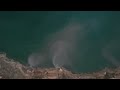 Strange Sink Holes Area At Dead Sea Israel