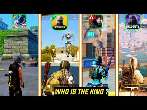 🔥FREE FIRE MAX VS PUBG NEW STATE VS APEX LEGENDS MOBILE VS CALL OF DUTY MOBILE 🔥 Comparison