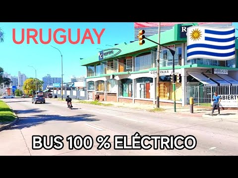 MONTEVIDEO 🇺🇾☀️ paseando en BUS Eléctrico#calle VERACIERTO Candelaria#PLAZA Fabini YACÓ y Almería.