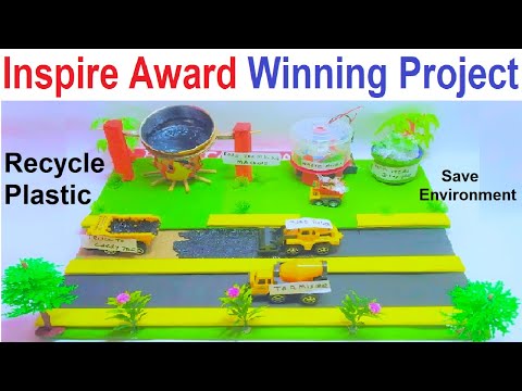 integrated waste management plastic recycling working model for science project diy howtofunda