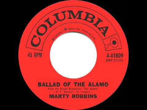1960 HITS ARCHIVE: Ballad Of The Alamo - Marty Robbins (correct 45rpm speed)