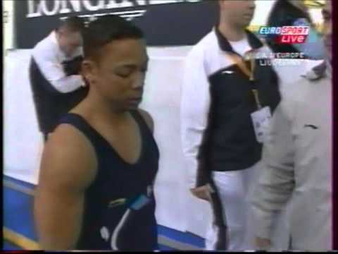 Florent MAREE (FRA) vault - 2004 Europeans Ljubljana Team