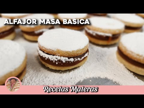 ALFAJOR MASA BÁSICA | RELLENO DE DULCE DE LECHE (EL MEJOR RELLENO)