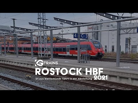 Rostock Hbf | S1 aus Warnemünde fährt in der Abstellung