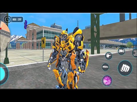 Bumblebee Multiple Transformation Jet Robot Car Game Android Gameplay
