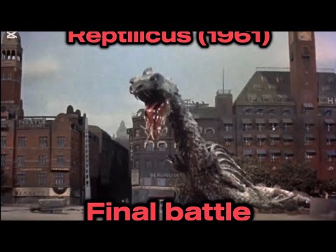 Reptilicus (1961)   Final battle (American cut)