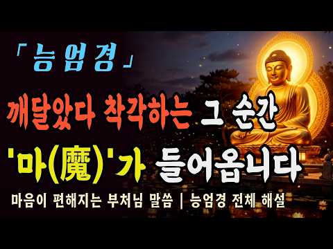 [부처님말씀] 능엄경 전체 해설ㅣ부처님이 말씀하신 가짜 깨달음 50가지, 나도 모르게 빠지는 마(魔)의 함정