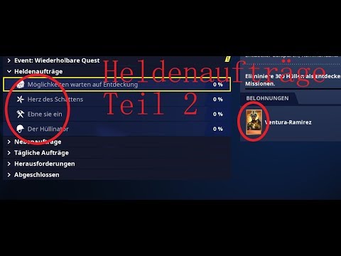Fortnite || Der Heldenaufträge || ZWEITER TEIL