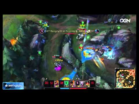 SKT T1 Faker   Diana Highlights   LCK Final   SK Telecom T1 vs KT Rolster   MVP Game 2
